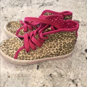 Girls leopard sneakers